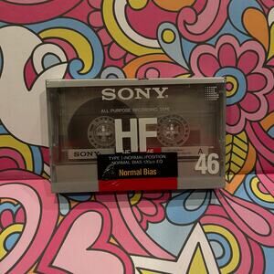 Sony HF Normal Bias Recording Tape Type 1 Cassette Tape BlankHF46A